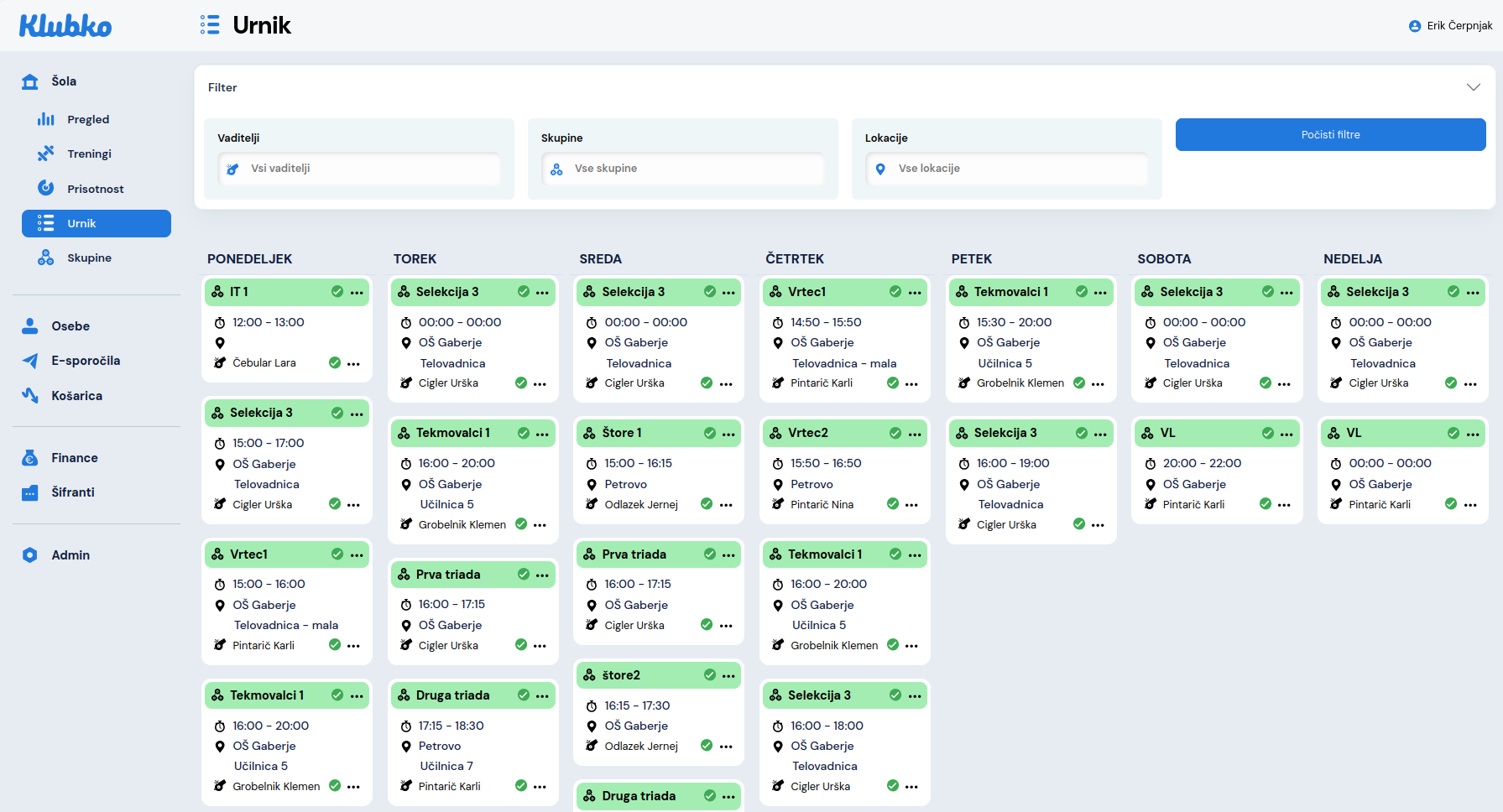 Klubko finančni pregled